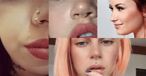 Ideias criativas para nariz de batata com piercing